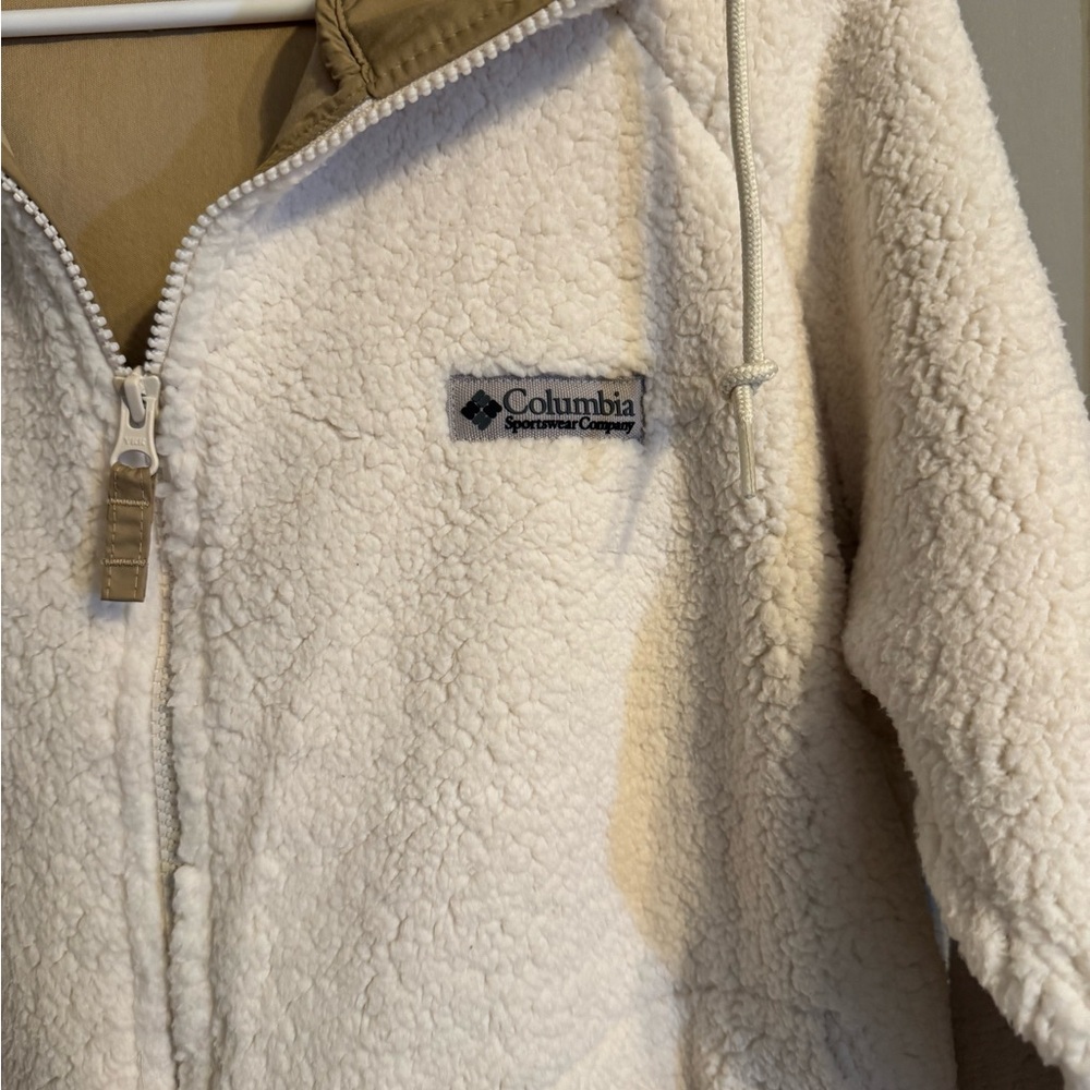 NWT Columbia Off-White Sherpa Jacket - Picture 2 of 8